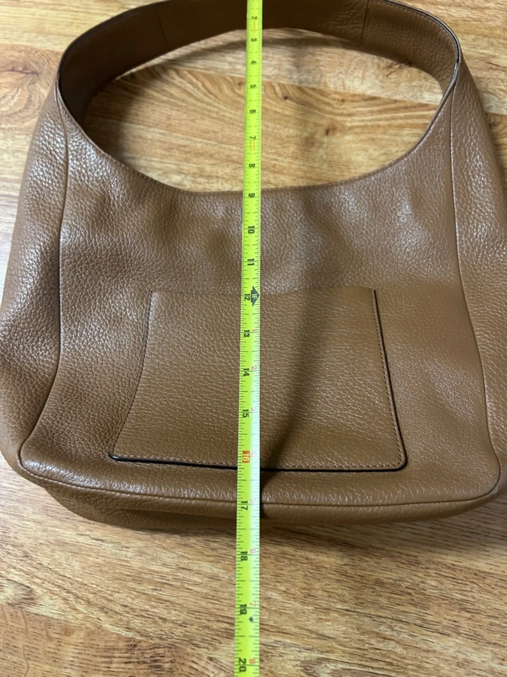 Michael Kors Classic Brown Leather Shoulder Hobo Bag - Picture 10 of 11
